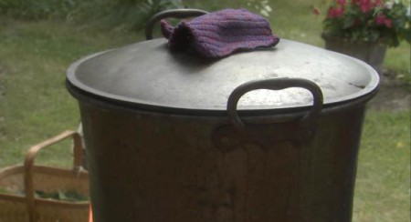 An antique large pot